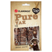 Produktbild von Flamingo Hundesnack Hapki Pure Rib Kauartikel mit Yak 100 g