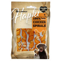 Produktbild von Flamingo Hundesnack Hapki Spirale mit Huhn getreidefrei und glutenfrei 85 g