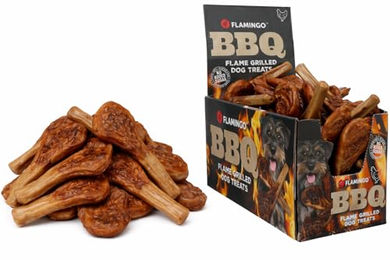 Flamingo Hundesnack Kausnack BBQ Kotelett mit Huhn getreidefrei und glutenfrei ohne Zuckerzusatz 1,9 kg – Bild 1 von 10