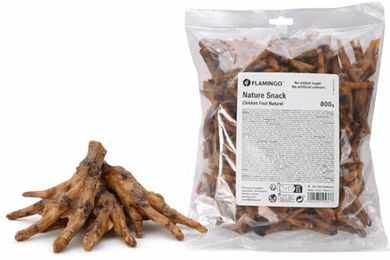 Flamingo Hundesnack Natur Hühnerfüße Monoprotein glutenfrei 800 g - 800 g – Bild 1 von 6