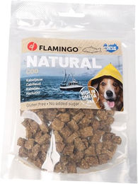 Flamingo Hundesnack Nature Dreiecke mit Kabeljau glutenfrei 75 g – Bild 1 von 4