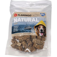 Produktbild von Flamingo Hundesnack Nature Kabeljau Würfel glutenfrei und ohne Zucker 75 g