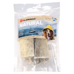 Flamingo Hundesnack Nature Kabeljauhaut lang 50 g glutenfrei ohne Konservierungsstoffe und Zucker – Bild 1 von 5