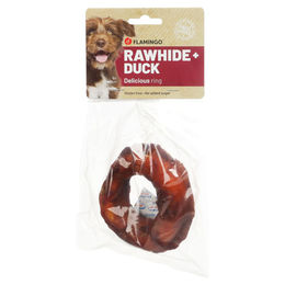 Flamingo Hundesnack Rhide Ring mit Ente und Huhn glutenfrei und ohne Zucker 110 g – Bild 1 von 1