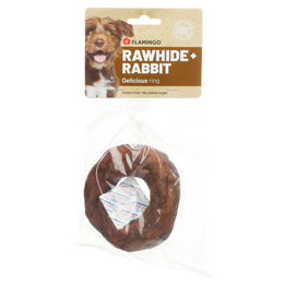 Flamingo Hundesnack Rhide Ring mit Kaninchen glutenfrei und ohne Zucker 110 g – Bild 1 von 1