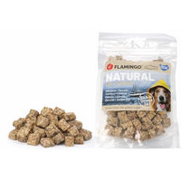 Produktbild von Flamingo Hundesnack Trockenfleisch Kabeljau & Garnele Junior 75 g ohne Farb- und Aromastoffe
