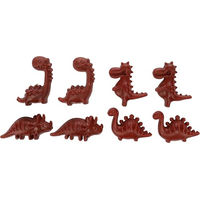 Produktbild von Flamingo Hundesnack Veggie Dino Erdbeere Zahnpflege-Snack glutenfrei vegan 120g - 8 x 15 g