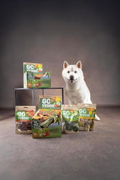 Flamingo Hundesnack Veggie Erdbeere Zahnpflege-Snack vegan glutenfrei ohne Zucker 120g - 120 g – Bild 1 von 8