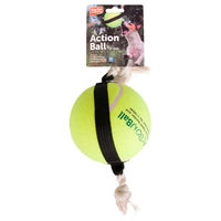 Produktbild von Flamingo Hundespielzeug Action Ball Tennisball aus Gummi Gelb 22 cm