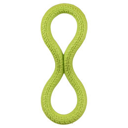Produktbild von Flamingo Hundespielzeug Aiko Acht aus Gummi Grün 28 cm - 1 Stk.