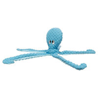 Produktbild von Flamingo Hundespielzeug Angro Oktopus Plüsch Blau 23 x 11,5 x 65 cm