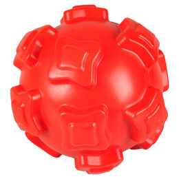 Produktbild von Flamingo Hundespielzeug Ball Brutus aus TPR mit Squeaker in Rot - 15 cm