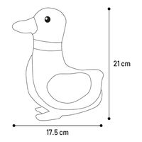 Produktbild von Flamingo Hundespielzeug Britta Ente grau aus Polyester mit Quietschfunktion