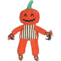 Produktbild von Flamingo Hundespielzeug Bunut Kürbis Halloween Plüsch Orange mit Squeaker 29x10x33cm - 1 Stk.