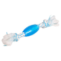 Produktbild von Flamingo Hundespielzeug Denta Toy Seil mit TPR in Blau