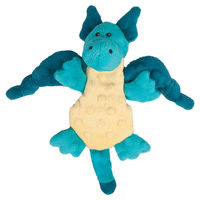 Produktbild von Flamingo Hundespielzeug Drache aus Plüsch in Grün Türkis 26 cm