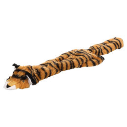Flamingo Hundespielzeug Elisa Tiger Plüsch mit Squeaker Orange 16x57cm – Bild 1 von 11