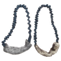 Produktbild von Flamingo Hundespielzeug Fauxtra Ring Bungee aus Plüsch Grau 25 x 25 x 7 cm