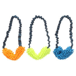 Flamingo Hundespielzeug Fauxtra Ring Bungee Chenille aus Nylon in Bunt für alle Größen – Bild 1 von 6