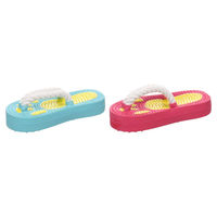 Produktbild von Flamingo Hundespielzeug Flippe Slipper mit Seil aus Latex mit Quietschfunktion