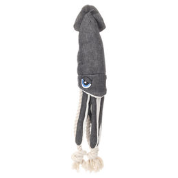 Flamingo Hundespielzeug Flipper Tintenfisch Grau Größe L – Bild 1 von 1