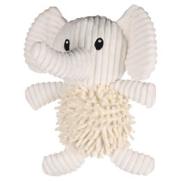 Flamingo Hundespielzeug Flufa Elefant beige mit Squeaker aus Cord – Bild 1 von 4