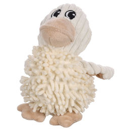 Produktbild von Flamingo Hundespielzeug Flufa Ente beige aus Cord mit Quietschfunktion