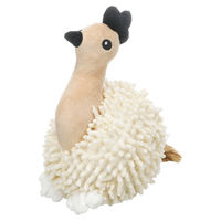 Produktbild von Flamingo Hundespielzeug Flufa Huhn mit Seil aus Polyester in Beige, 14 x 24 x 23 cm