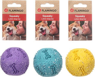Flamingo Hundespielzeug Freckles Ball aus Latex in Bunt Größe M – Bild 1 von 6
