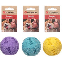 Produktbild von Flamingo Hundespielzeug Freckles Ball aus Latex in Bunt Größe M