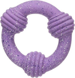 Flamingo Hundespielzeug Freckles Ring aus Latex mit Quietscher Größe L 14,8 cm – Bild 1 von 3