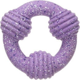 Flamingo Hundespielzeug Freckles Ring aus Latex mit Quietscher Größe S 10 cm – Bild 1 von 4