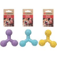 Produktbild von Flamingo Hundespielzeug Freckles Tripod aus Latex mit Quietscher Bunt Größe S