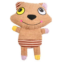 Produktbild von Flamingo Hundespielzeug Fuchs aus Cord in Braun - 24 cm