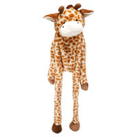 Produktbild von Flamingo Hundespielzeug Garry Giraffe braun Plüsch mit Quietscher Größe S