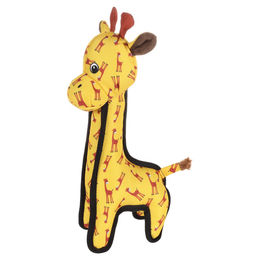 Flamingo Hundespielzeug Giraffe Gelb mit Squeaker aus Stoff – Bild 1 von 7
