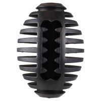 Produktbild von Flamingo Hundespielzeug Gladiator Rugby Ball aus Gummi Schwarz Größe L
