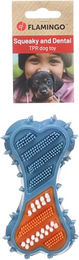 Flamingo Hundespielzeug Habru Knochen Blau aus TPR mit Zahnpflege-Effekt – Bild 1 von 3