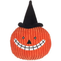Produktbild von Flamingo Hundespielzeug Halloween Pumpa Kürbis aus Plüsch und Cord in Orange