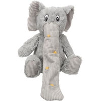 Produktbild von Flamingo Hundespielzeug Hida Sitzender Elefant Grau Plüsch mit Squeaker 25x18x34cm