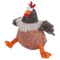 Produktbild von Flamingo Hundespielzeug Huhn Tucky orange Stoff mit Quietschfunktion