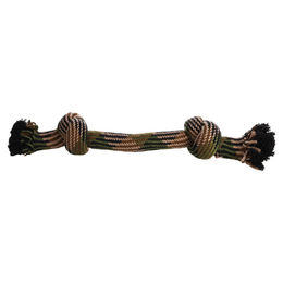 Flamingo Hundespielzeug Joe Knotenknochen aus Baumwolle Camouflage 53cm – Bild 1 von 2