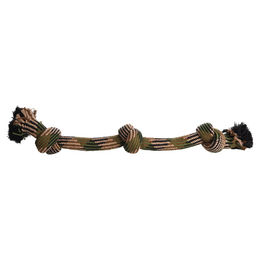 Flamingo Hundespielzeug Joe Knotenknochen aus Baumwolle Camouflage 60cm - 60 cm – Bild 1 von 4