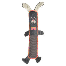 Produktbild von Flamingo Hundespielzeug Kaninchen aus Plüsch Grau mit Squeaker