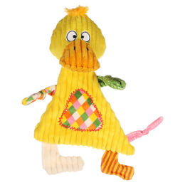 Produktbild von Flamingo Hundespielzeug Kareau Ente gelb Plüsch mit Squeaker und Knistergeräusch