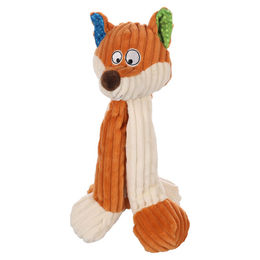 Flamingo Hundespielzeug Kareau Fuchs Plüschspielzeug Braun Orange 31cm – Bild 1 von 3