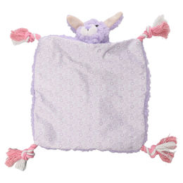 Produktbild von Flamingo Hundespielzeug Kokko Kaninchen Plüschspielzeug mit Seil in Violett und Rosa