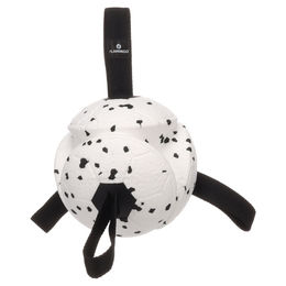 Produktbild von Flamingo Hundespielzeug Kona Ball aus TPR in Schwarz und Weiß 15 x 15 x 15 cm