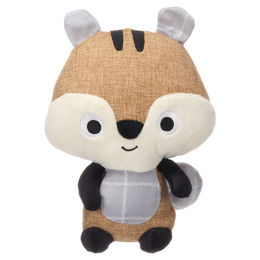 Flamingo Hundespielzeug Koppo Eichhörnchen aus Plüsch in Braun für alle Altersstufen – Bild 1 von 3