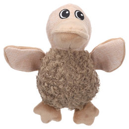 Flamingo Hundespielzeug Kopya Ente Beige Plüsch mit Quietscher für alle Hunde und Altersstufen – Bild 1 von 2